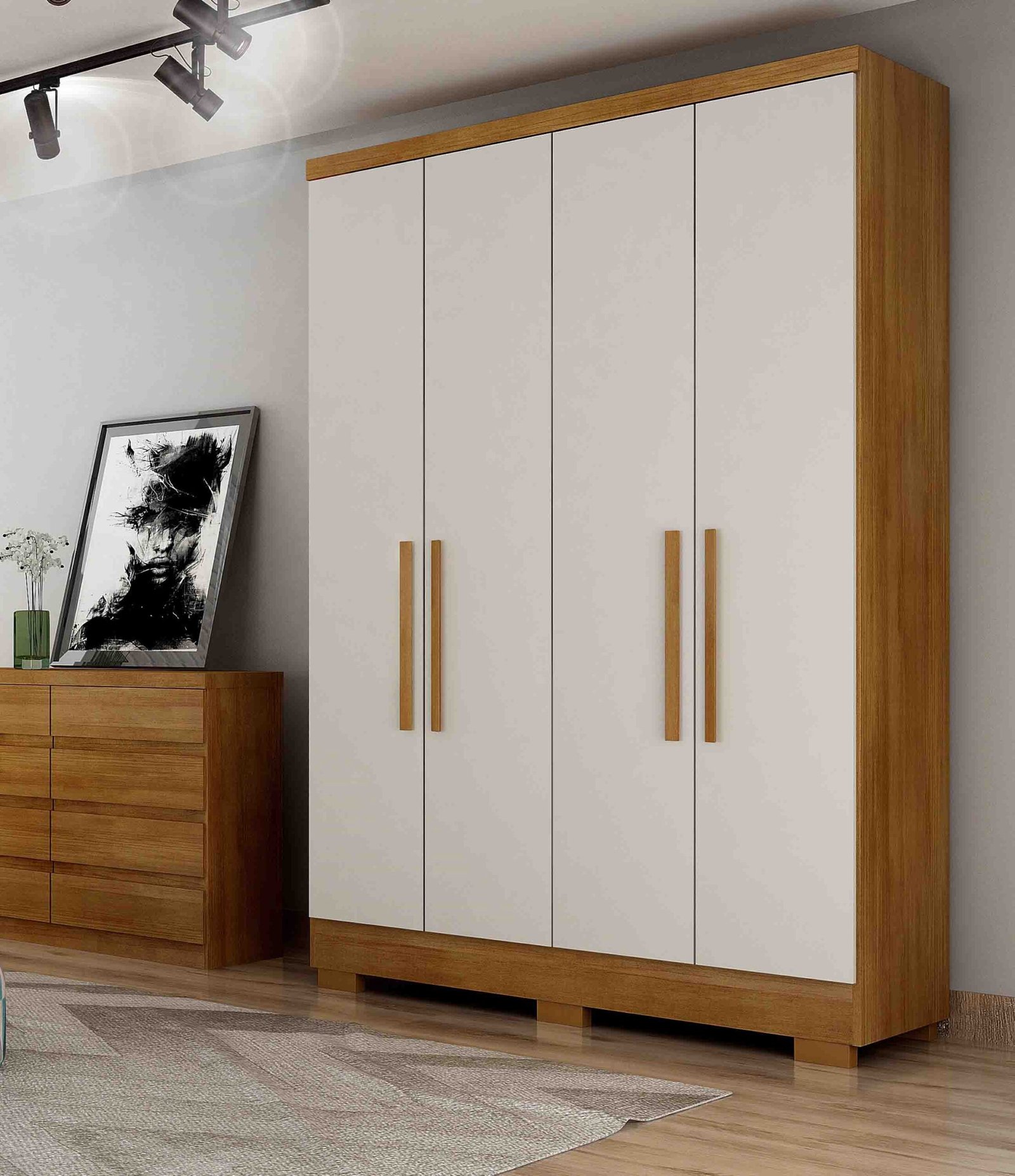 Roupeiro Milly 4 Portas - Imagem 3