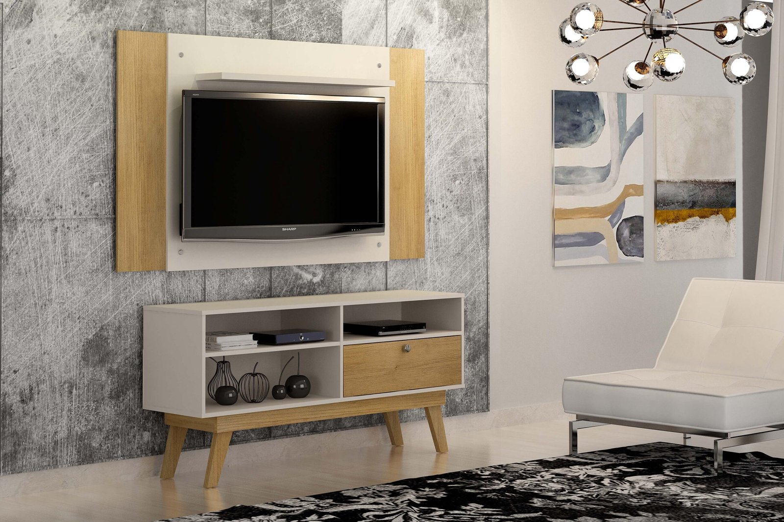 Painel América e Rack Houston