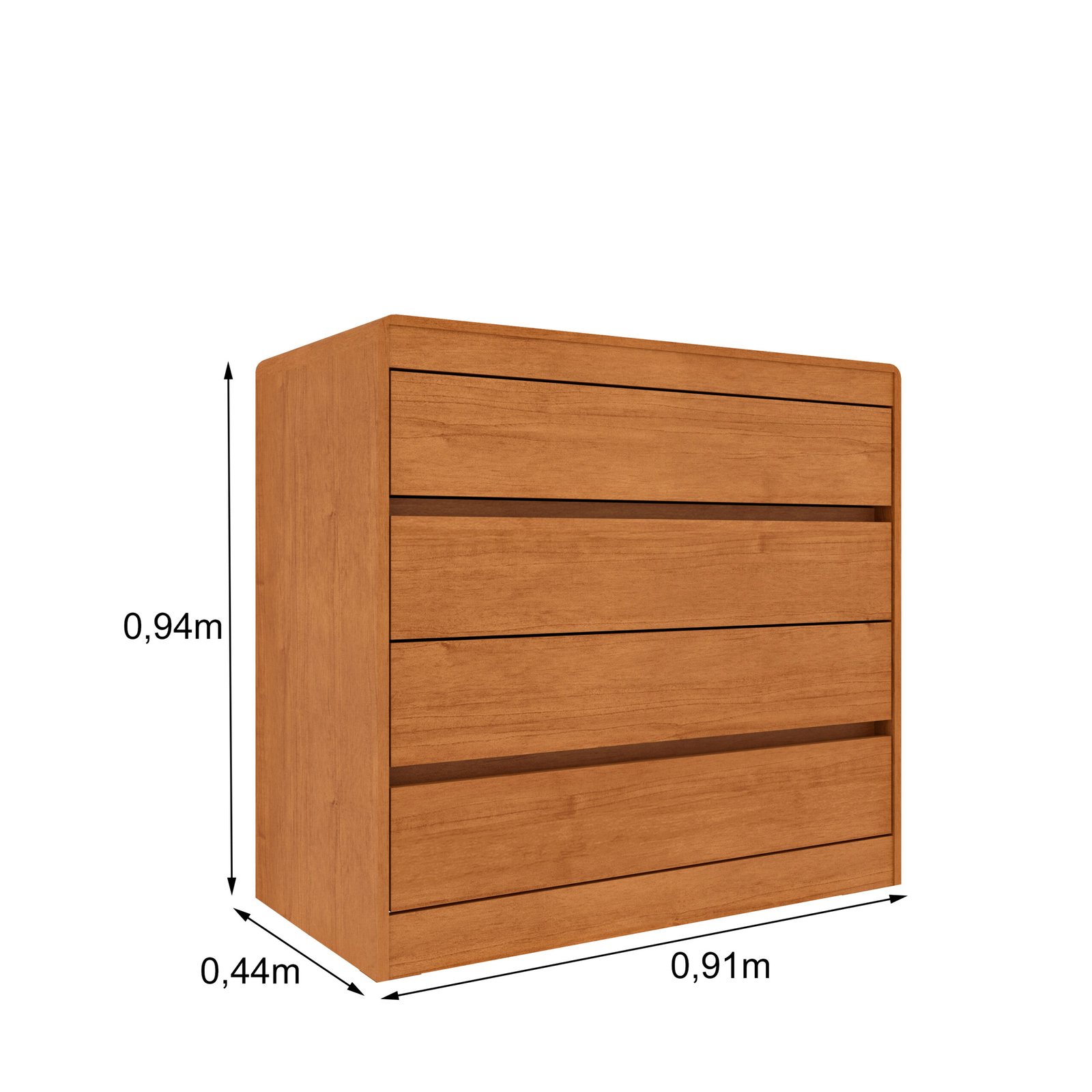 Comoda Espanha 4 Gavetas - Imagem 3