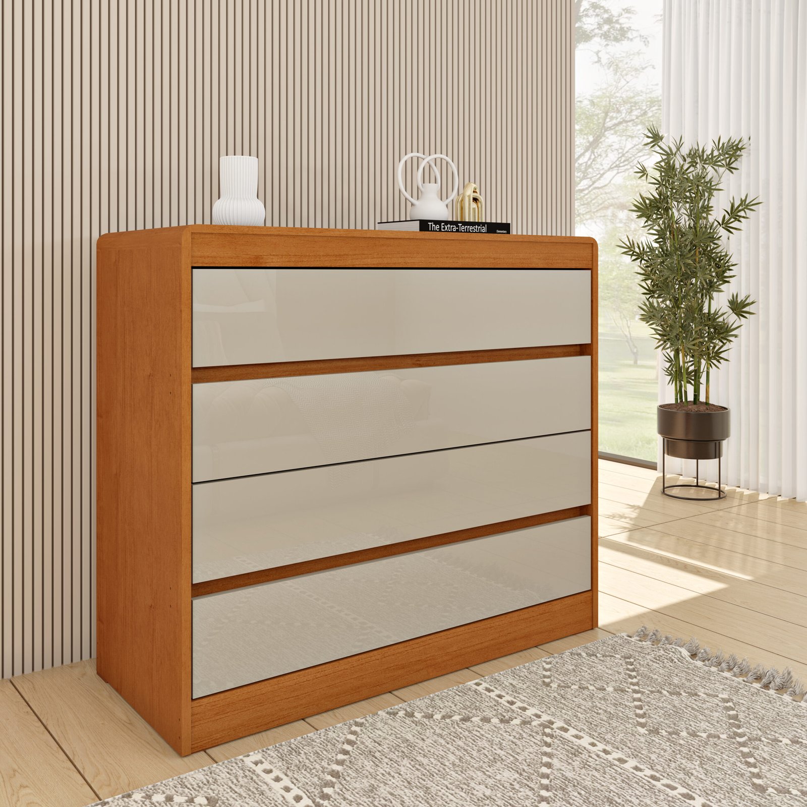 Comoda Espanha 4 Gavetas - Imagem 2