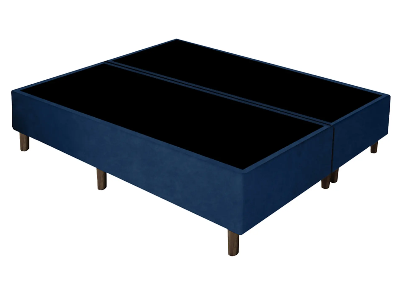 Base Box SUEDE LINHO LISO AZUL ROYAL - Gazin - Imagem 3