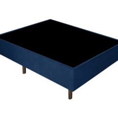 Base Box SUEDE LINHO LISO AZUL ROYAL - Gazin